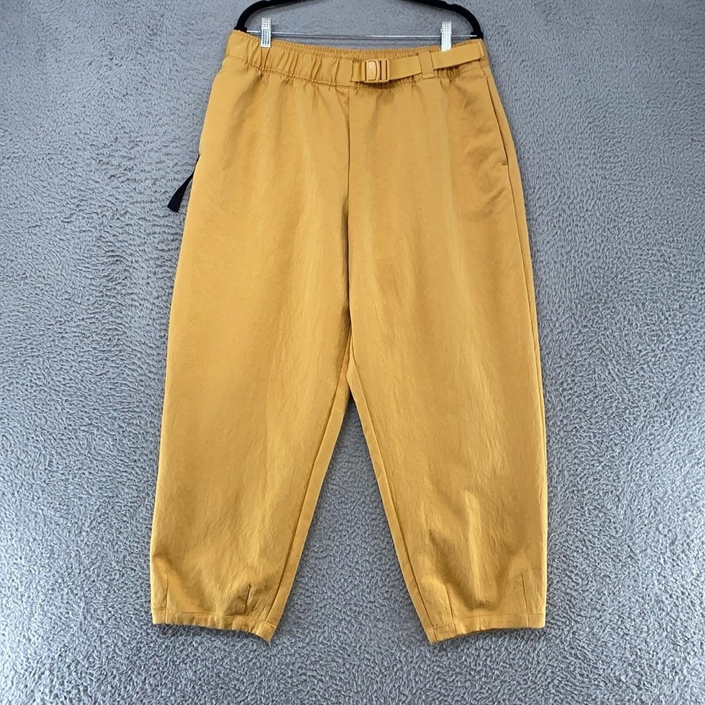 Nike Tech Pack Woven Pants Womens XL Barrel Belted Zip Pocket Tapered Loose